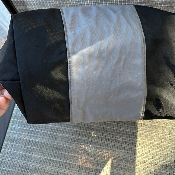 LONGCHAMP BLACK GRAY BROWN TOTE - Picture 10 of 13